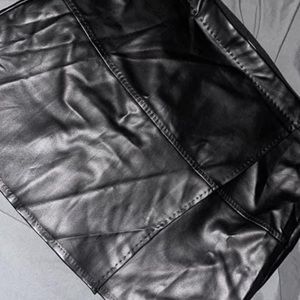 Black Leather Skirt